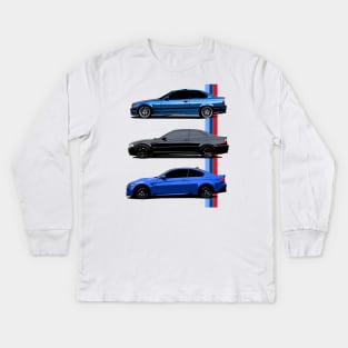 BMW M3 Generations Kids Long Sleeve T-Shirt